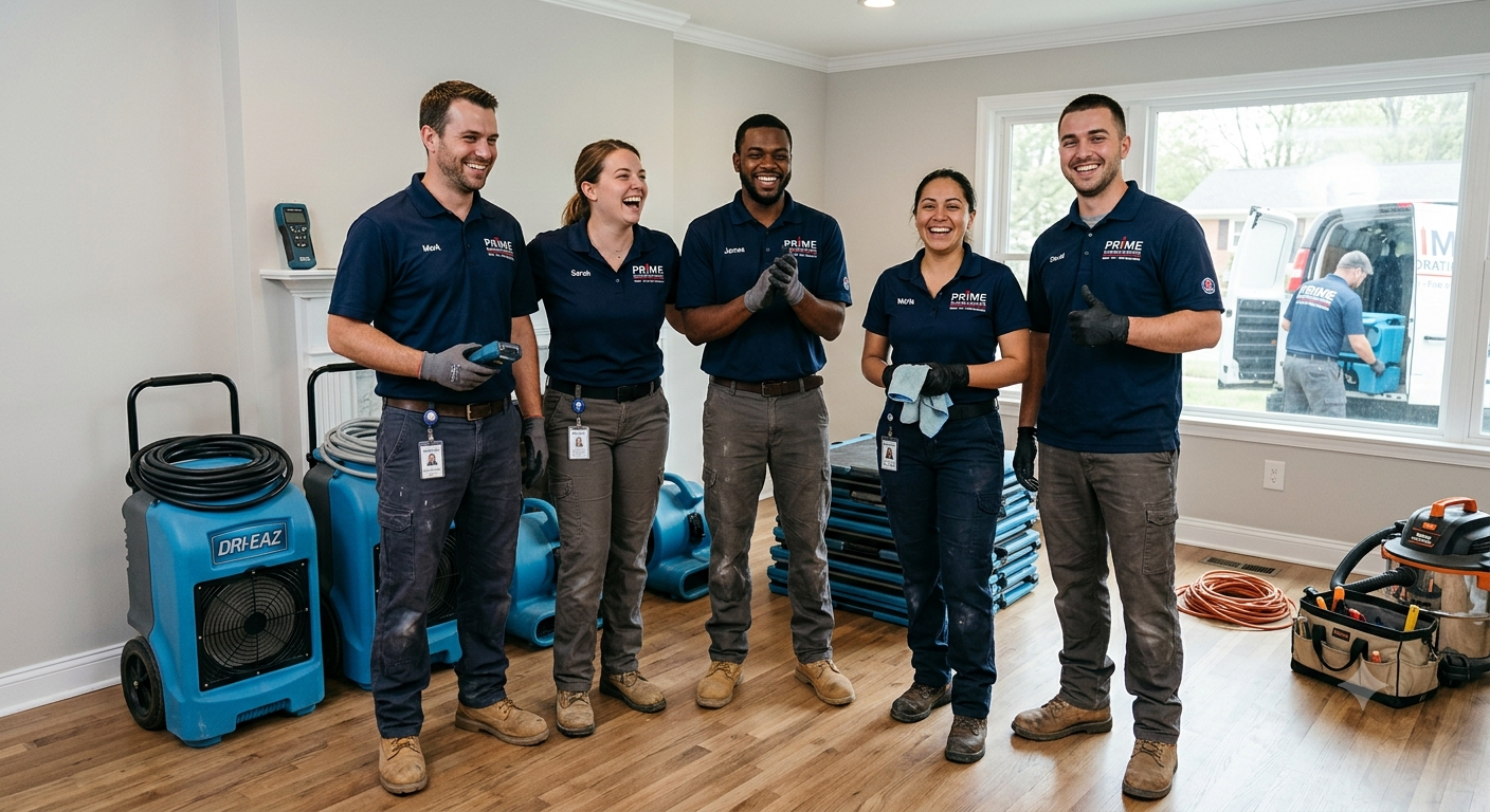 Restoration crew ready for the job
